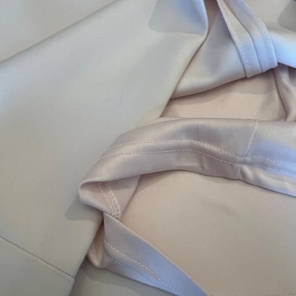 Calvin Klein Ruffle V-neck Sheath Blush Pink Dress,  Size 14 - Picture 13 of 13